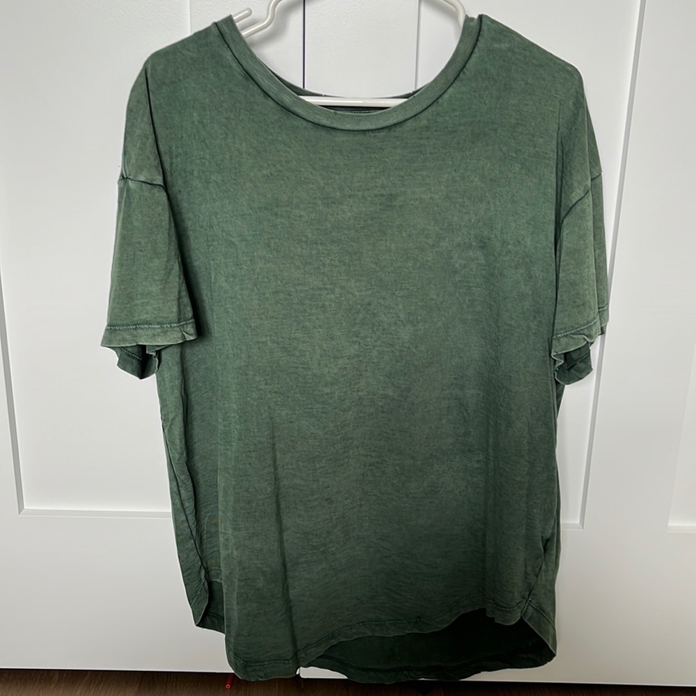 AERIE GREEN OVERSIZED TEE